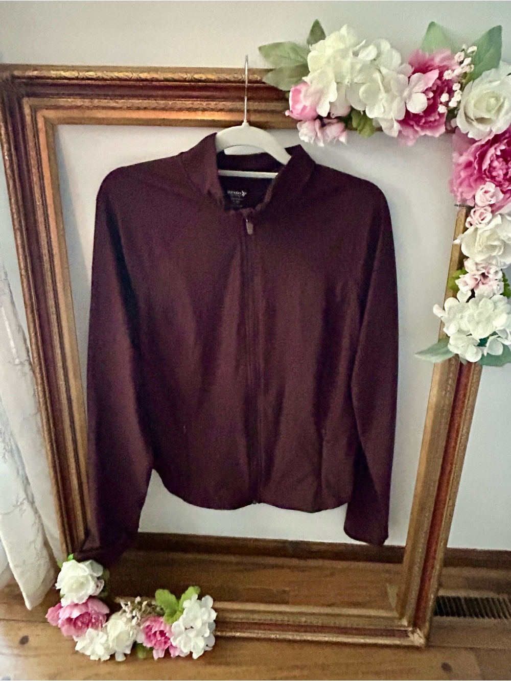 Old Navy Active Women's Burgundy  Full-Zip Jacket